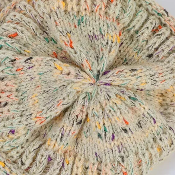 Satin Lined Knit Beanie Hats for Women Men Thick Warm Unisex Slouchy Winter Cap - Picture 5 of 6